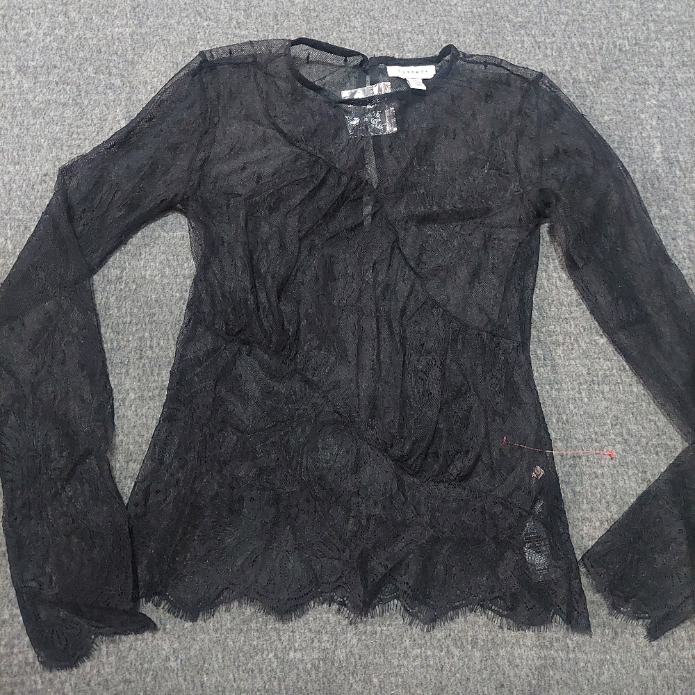 Topshop lace top size 2